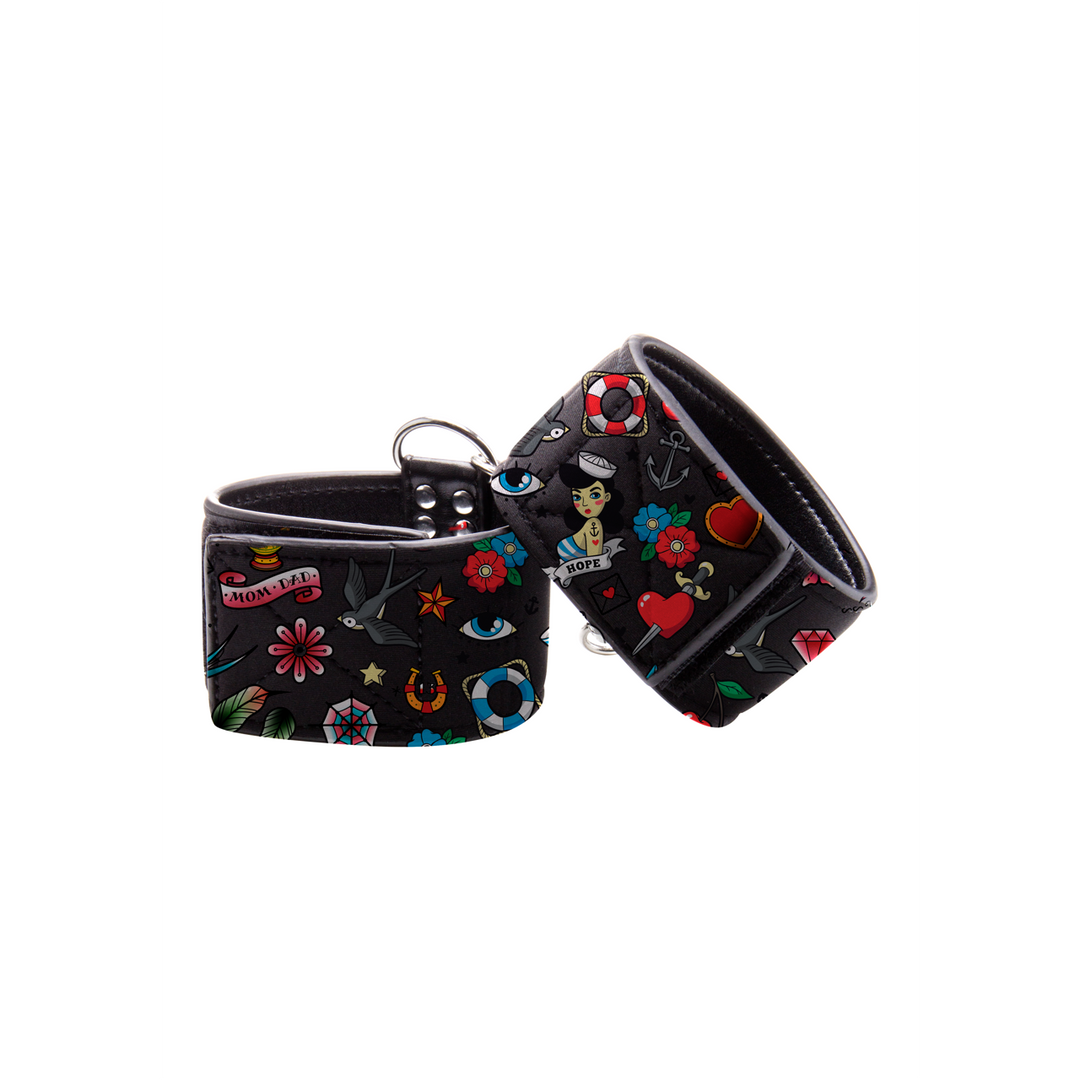 Printed Ankle Cuffs Ouch! | Comfortable & Adjustable