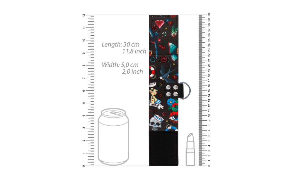 Printed Ankle Cuffs Ouch! | Comfortable & Adjustable