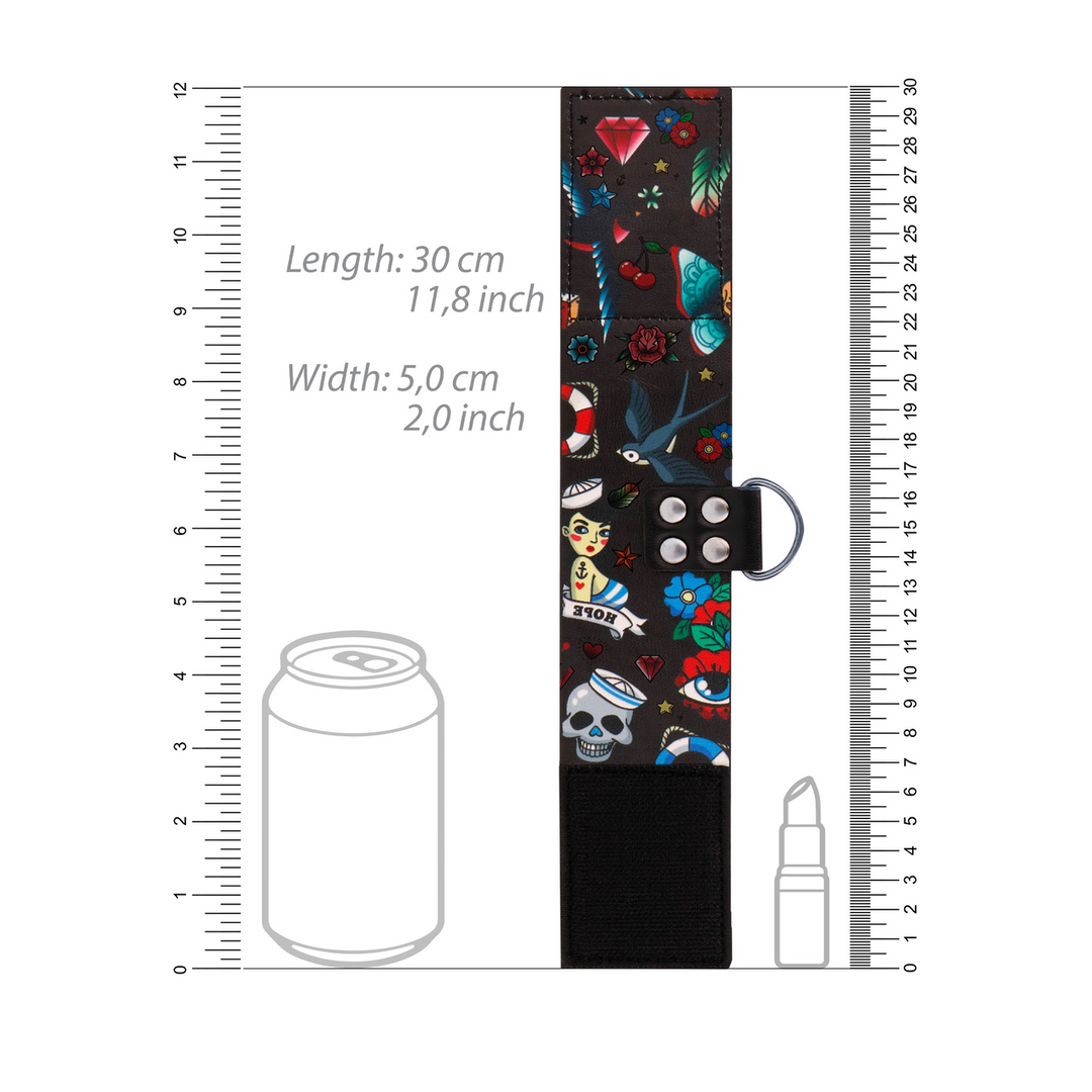 Printed Ankle Cuffs Ouch! | Comfortable & Adjustable