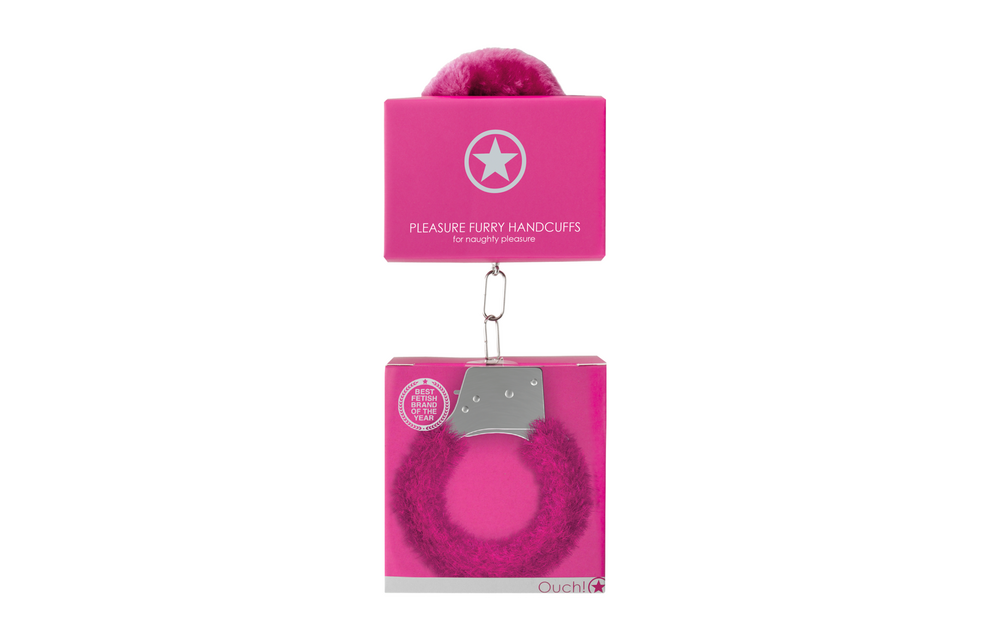 Pleasure Handschellen Furry Pink – Sicher & verspielt fixieren