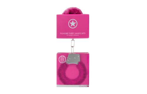 Pleasure Handschellen Furry Pink – Sicher & verspielt fixieren