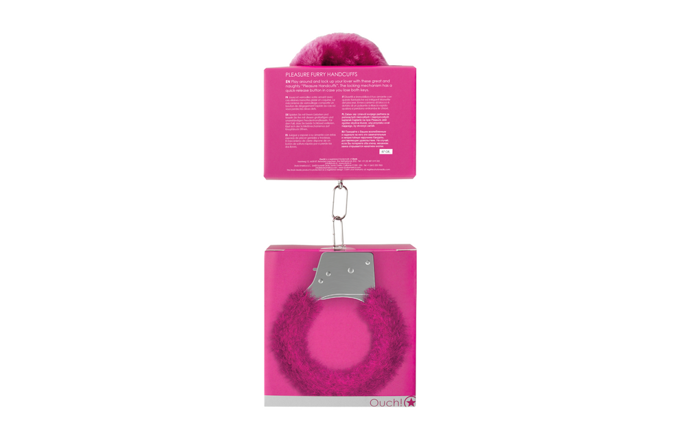 Pleasure Handcuffs Furry Pink – Secure & Playful Restraint