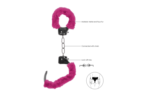 Pleasure Handboeien Furry Roze – Veilig & Speels Vastzetten