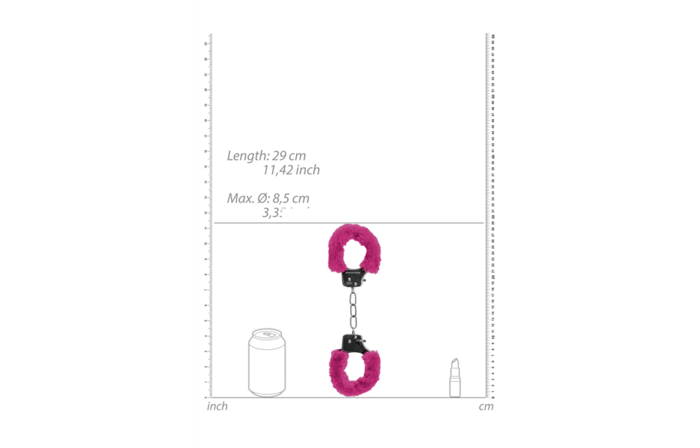 Pleasure Handcuffs Furry Pink – Secure & Playful Restraint