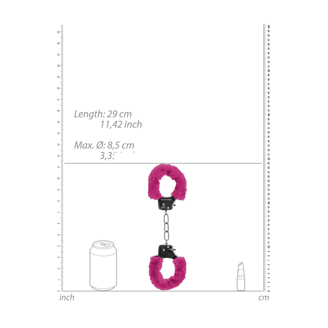 Pleasure Handschellen Furry Pink – Sicher & verspielt fixieren