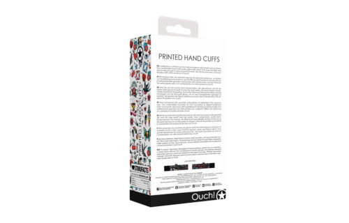 Bedruckte Handschellen Ouch! – Stark, verstellbar und bequem