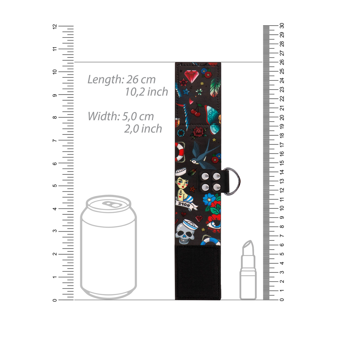 Bedruckte Handschellen Ouch! – Stark, verstellbar und bequem