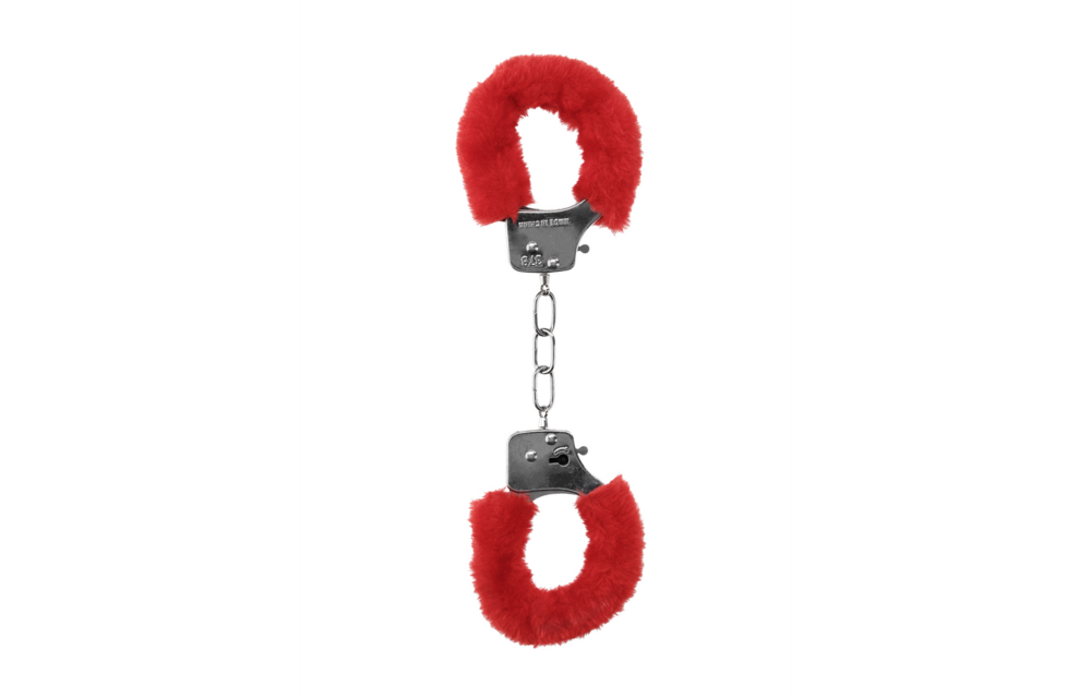 Pleasure Handschellen Furry Rot – Verspielt, sicher und bequem