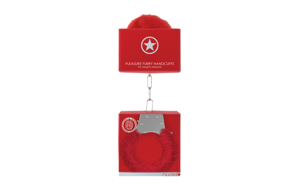 Pleasure Handcuffs Furry Red – Playful, Safe & Comfortable