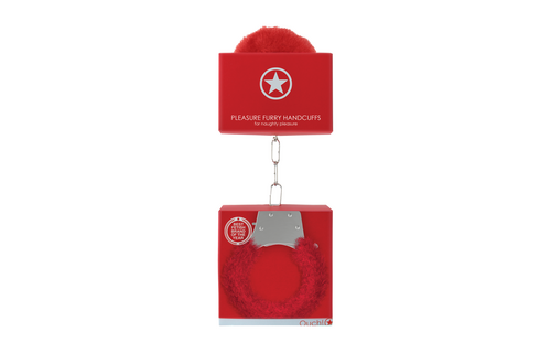 Pleasure Handcuffs Furry Red – Playful, Safe & Comfortable