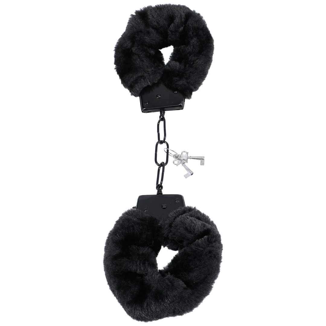 Fluff Cuffs Zwart - Zachte Bontboeien Voor Comfort & Controle