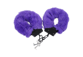 Fluff Cuffs Purple | Soft, Safe Bondage Handcuffs