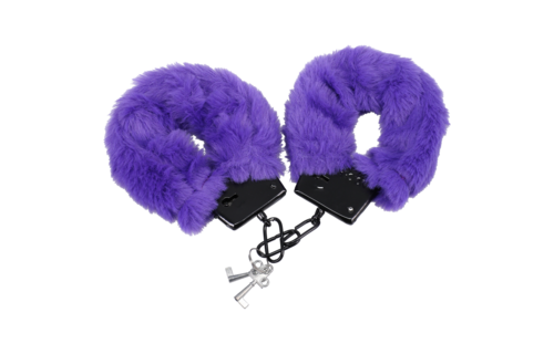 Fluff Cuffs Lila | Weiche, sichere Bondage-Handschellen