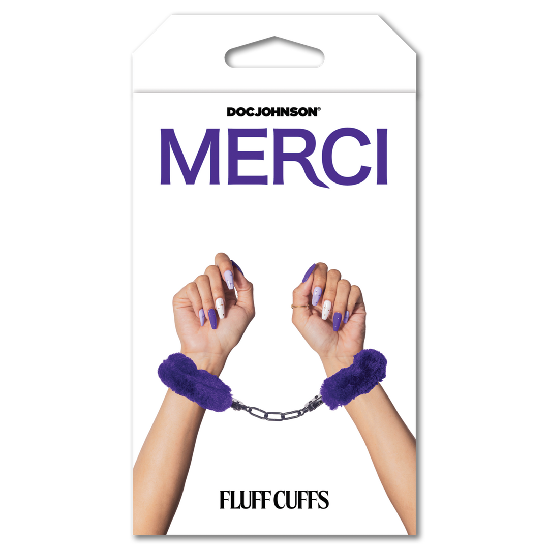 Fluff Cuffs Purple | Soft, Safe Bondage Handcuffs