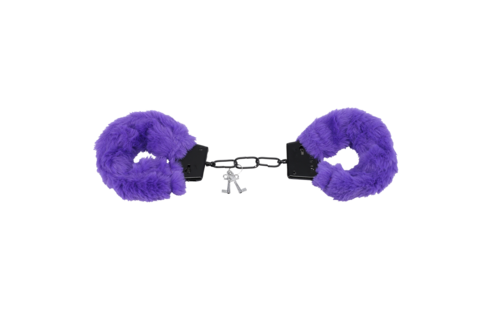 Fluff Cuffs Purple | Soft, Safe Bondage Handcuffs
