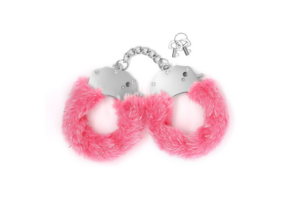 Spangle Pink Metal Handcuffs With Plush | Comfort & Style