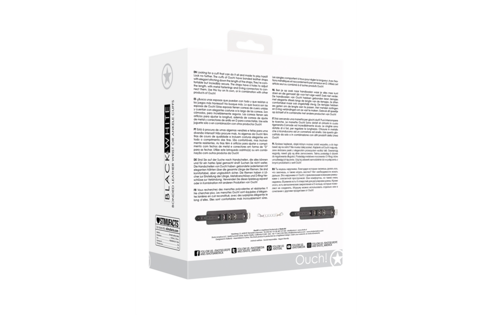 Bonded Leather Hand- oder Knöchelmanchetten