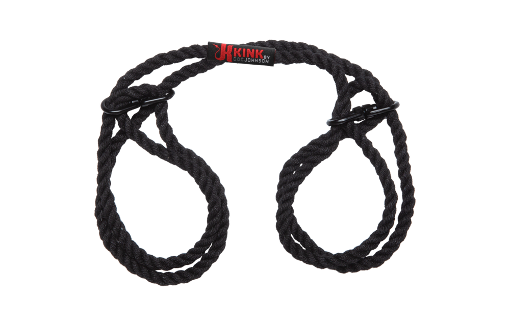 Restrict 6Mm Black Hemp Wrist & Ankle Cuffs – Comfortable