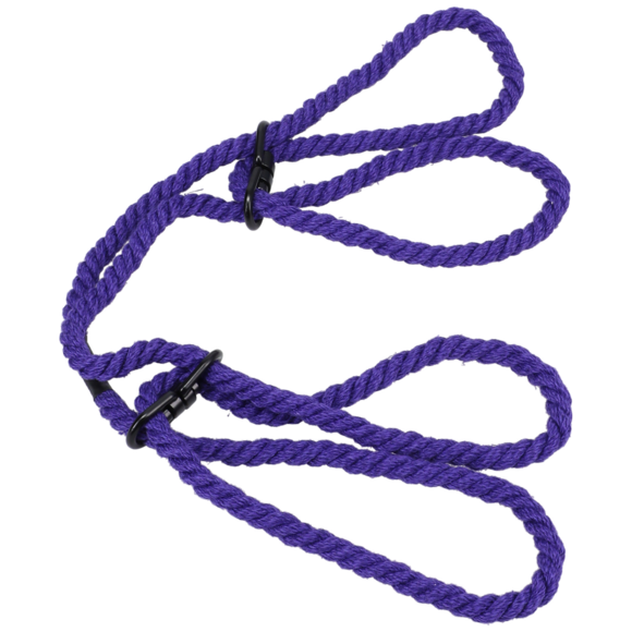 Restrict 6mm Hemp Cuffs Purple – Safe & Comfortable
