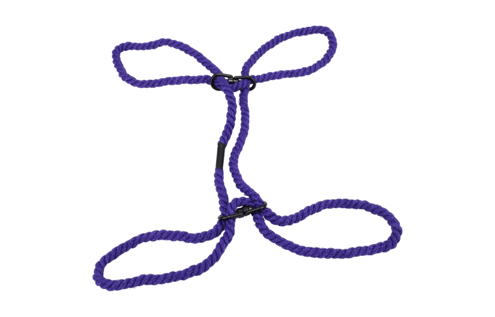 Restrict 6mm Hemp Cuffs Purple – Safe & Comfortable