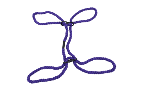 Restrict 6mm Hemp Cuffs Purple – Safe & Comfortable