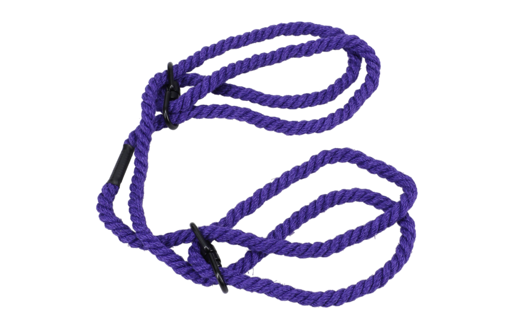 Restrict 6mm Hemp Cuffs Purple – Safe & Comfortable