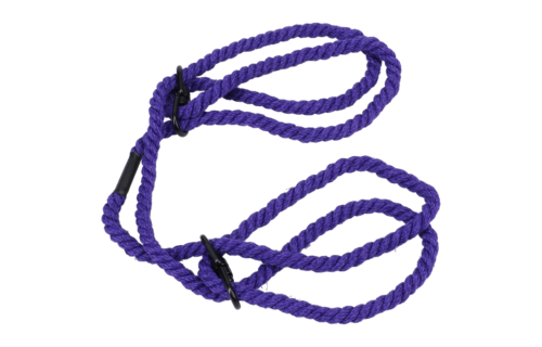 Restrict 6mm Hemp Cuffs Purple – Safe & Comfortable