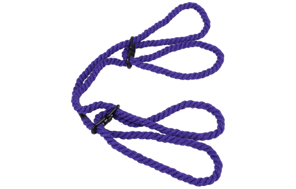 Restrict 6mm Hemp Cuffs Purple – Safe & Comfortable