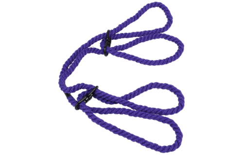 Restrict 6mm Hemp Cuffs Purple – Safe & Comfortable