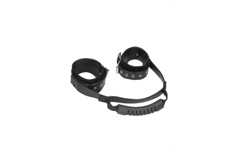 Bonded Leather Hand Cuffs with Handle
