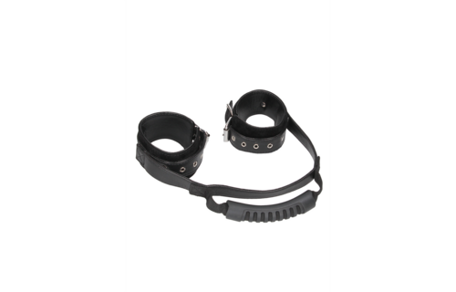 Bonded Leather Hand Cuffs with Handle