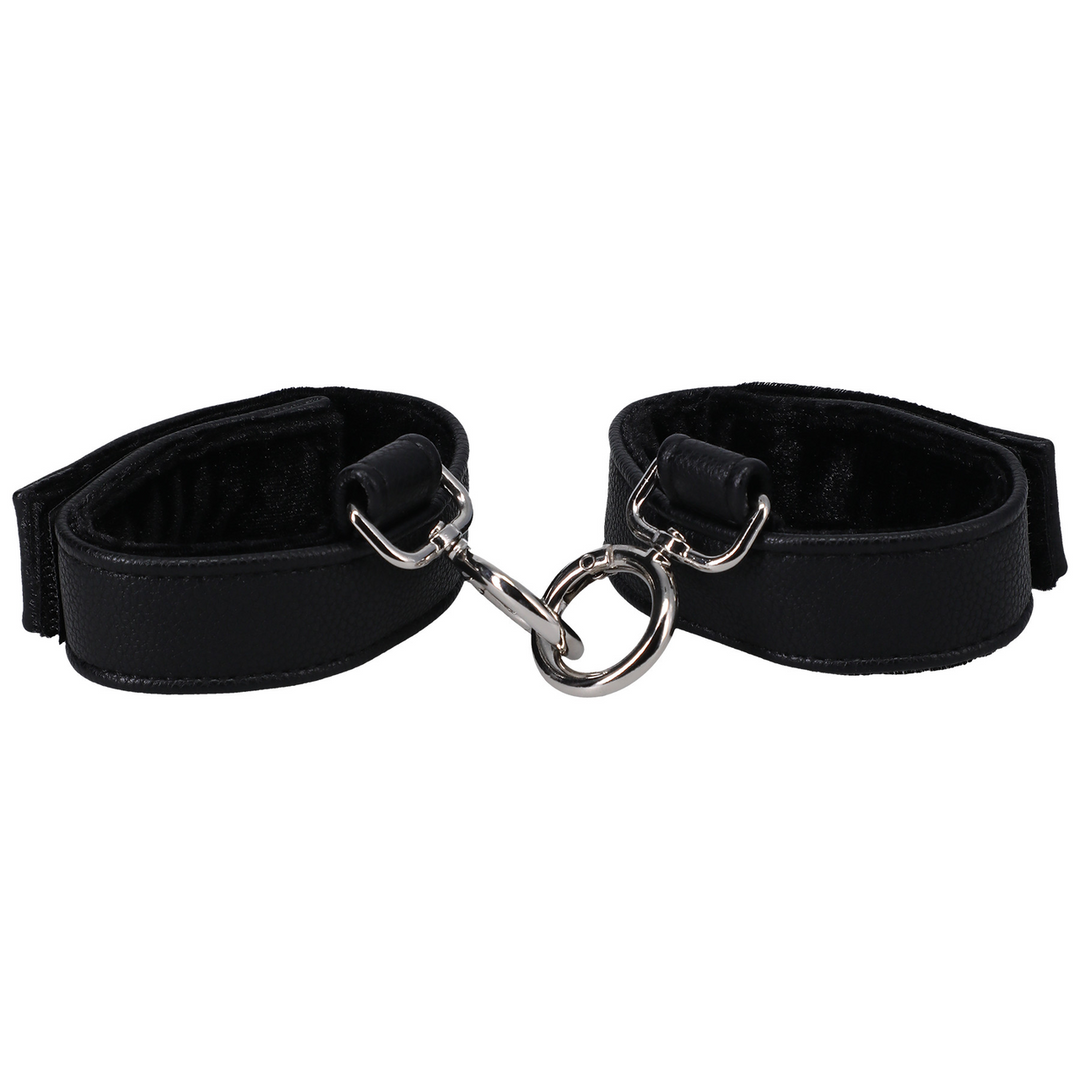 Vegan Leather Handcuffs With Velvet Comfort – Doc Johnson