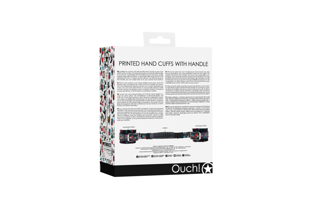 Printed Handcuffs With Handle | Comfort & Strength