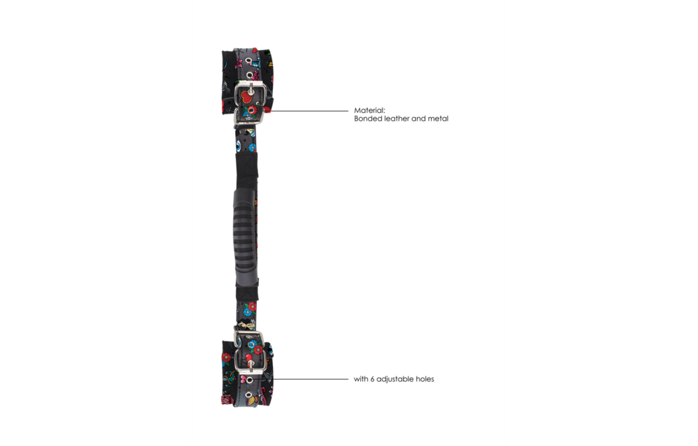 Bedruckte Handschellen mit Griff