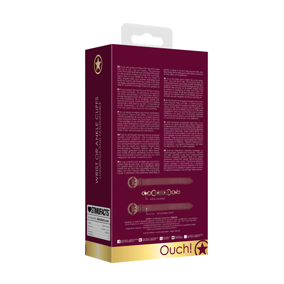 Ouch Halo Luxury Wrist and Ankle Cuffs | Elegant & Adjustable