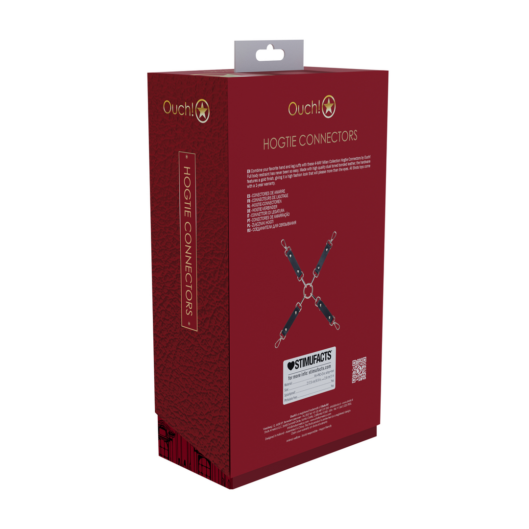 Milan-Kollektion - Hogtie-Verbinder - Schwarz/Rot