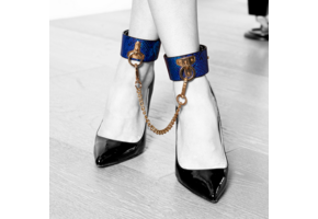 Florence Collection Blue Leg Cuffs | Stylish & Adjustable
