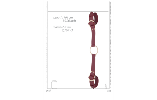 Handcuffs With Connector – Luxurious Leather Look & Gold Details