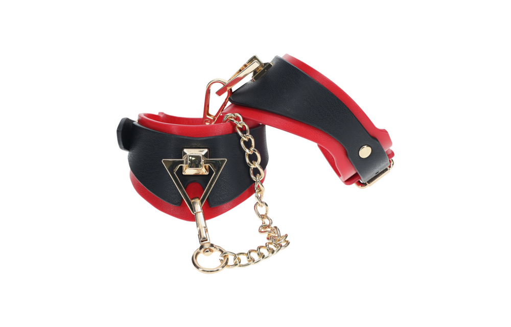 Milan Collection Handfesseln Schwarz/Rot – Sicher & Bequem