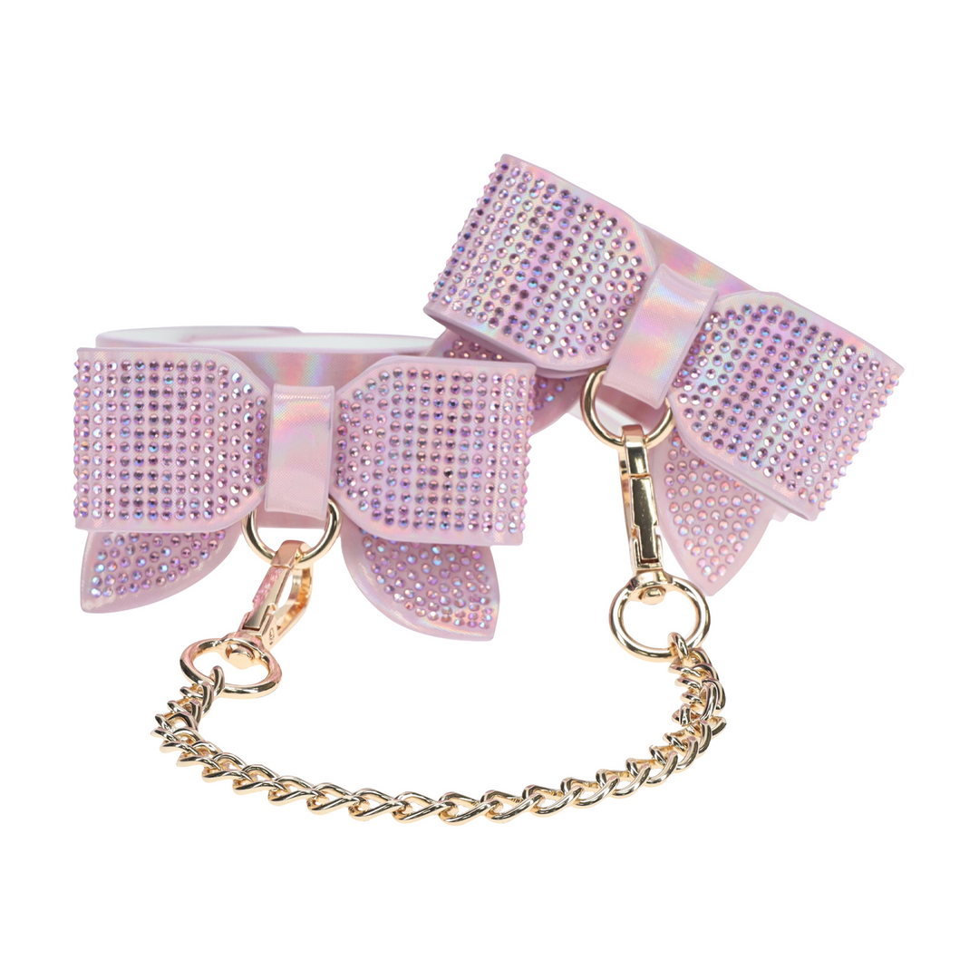 Paris Collection Pink Ankle Cuffs | Stylish & Adjustable