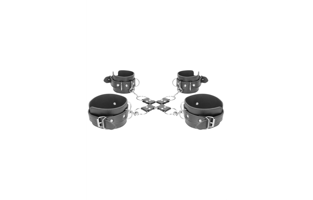 Bonded Leather Hogtie mit Hand- und Fußfesseln