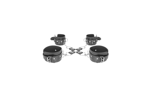 Bonded Leather Hogtie with Hand and Ankle Cuffs