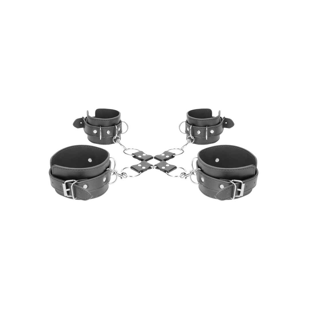 Glued Leather Hogtie With Hand & Ankle Cuffs – Sturdy & Comfortable