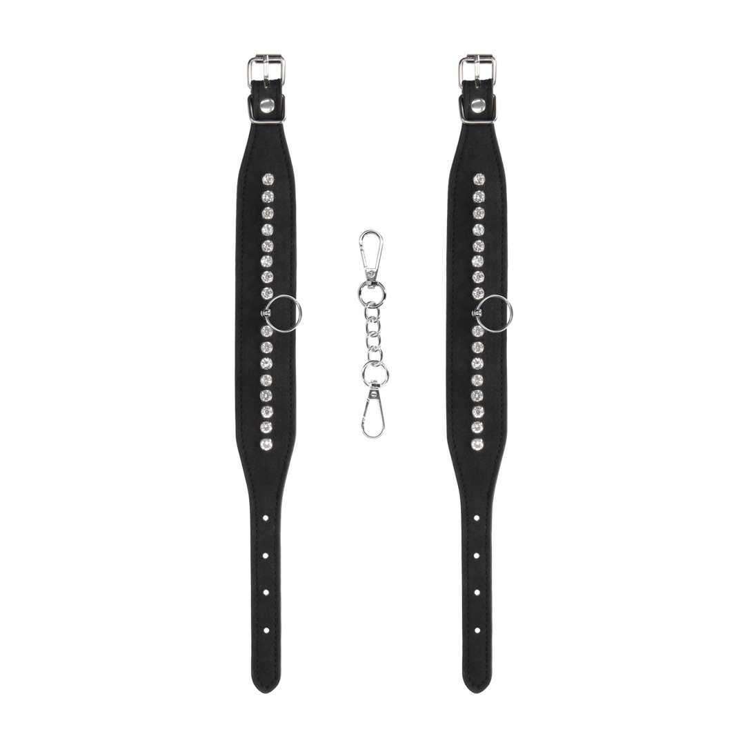 Diamond-stitched Ankle Cuffs | Adjustable & Sexy Accessory