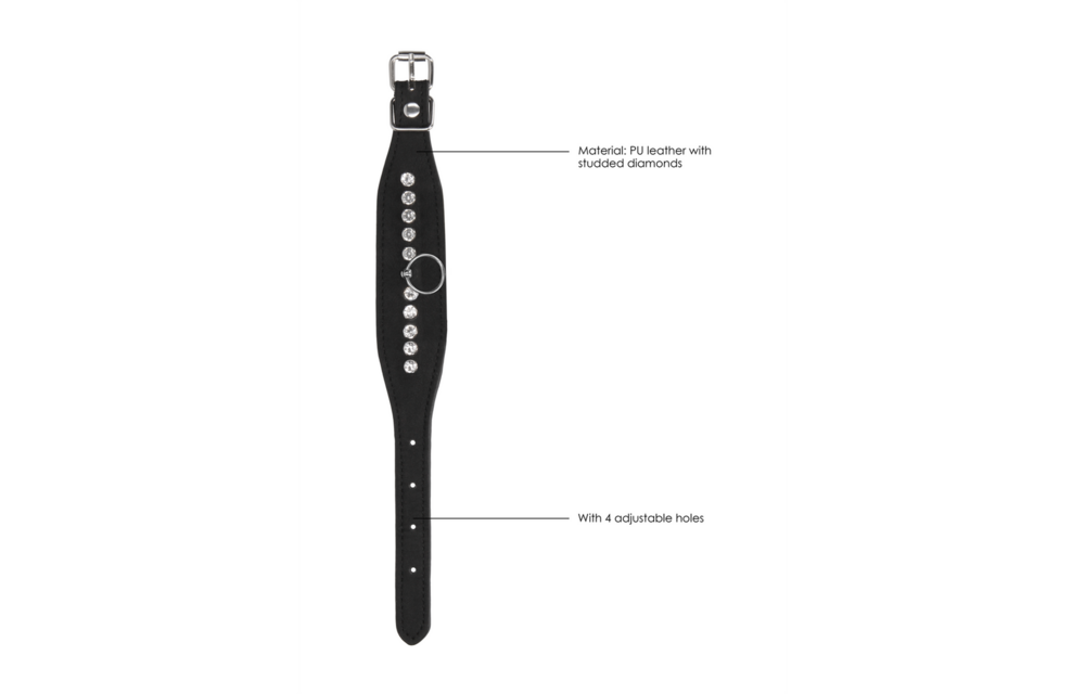 Diamond-stitched Wristbands | Stylish Adjustable Handcuffs