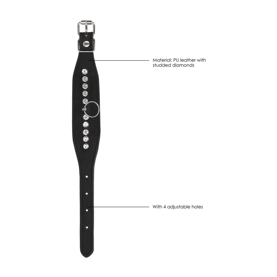 Diamond-stitched Wristbands | Stylish Adjustable Handcuffs