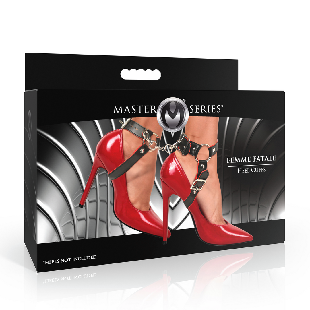 Femme Fatale Fesselmanschetten Schwarz/Rot – Cool & Vegan