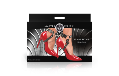 Femme Fatale Fesselmanschetten Schwarz/Rot – Cool & Vegan