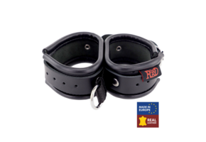 Leather Double Handcuffs Black - Stylish & Durable