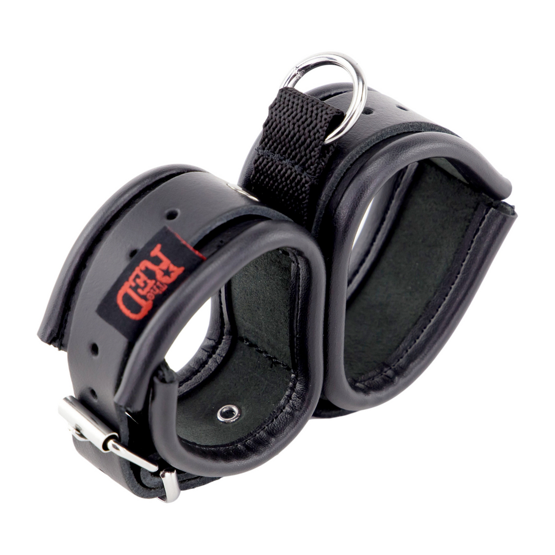 Leather Double Handcuffs Black - Stylish & Durable